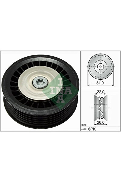 İna Drive belt guide/guide pulley RENAULT MODUS / GRAND MODUS 2004-2015 532 0678 10
