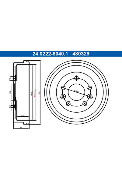 Ate Tambur Frana Dacia Duster Nissan Townstar Evalia Microbus/Townstar Microbus
