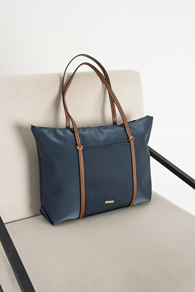 Zealous Askilari Large Black Women's Shoulder Bag with Ring Detail En42 Boy32