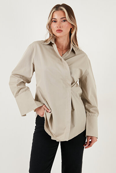 Lela Regular Fit Classic Collar Tie-Up Long Sleeve Shirt Shirt 6834987