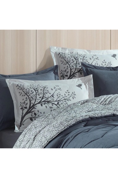 Hobby home collection طقم لحاف كومفورت - مزدوج - أريانا جراي