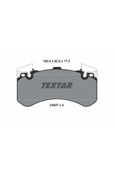 TEXTAR Set Placute Frana Frana Disc Audi A6 C7/A7/A8 D4 Bentley Mulsanne