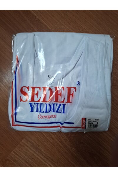 Sedef Ανδρικό εσώρουχο λευκό 6 τεμαχίων μέγεθος L-3