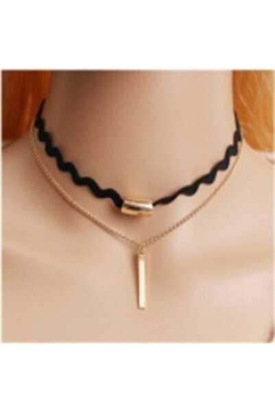 Monalisa Home قلادة فينوفو من الدانتيل الأسود للنساء