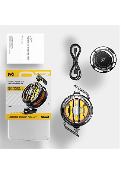 Memo CX-07 Magnetic Cooler Fan 15W Power Freeze Instantly Compatible with Mobile and Tab for Gaming