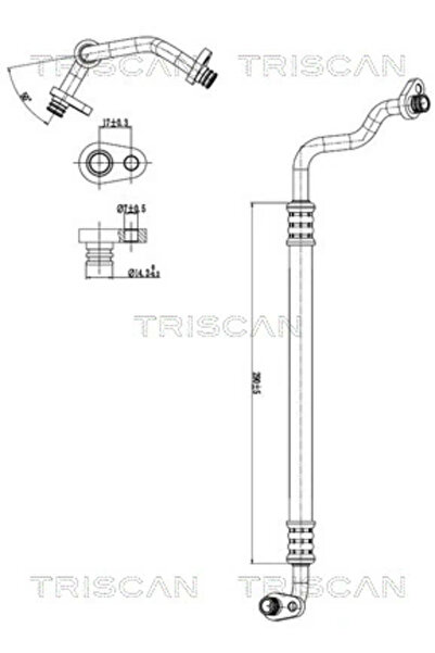 TRISCAN Conducta Presiune Variabila Aer Conditionat Citroen C4 Grand Picasso ...