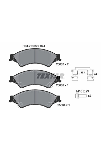 Krieger Set Placute Frana Frana Disc Ford Ranger Ford Asia & Oceania Ranger