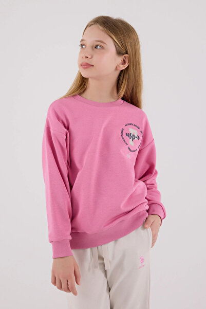 U.S. Polo Assn. 4-15 Years Old Licensed U.S. Polo Assn. Girls' Suit-Candy Pink