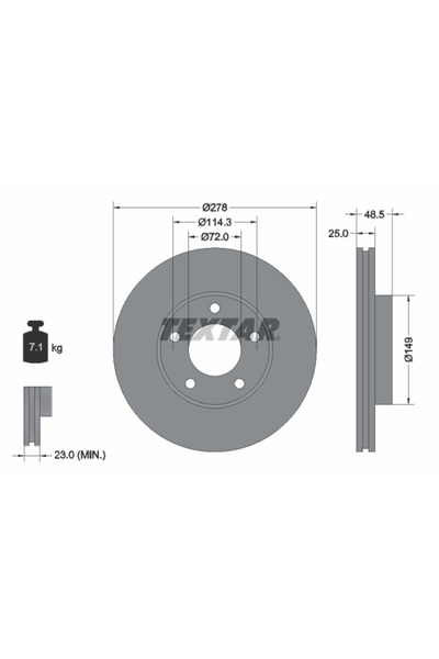 Krieger Disc Frana Haima (Faw) M6/V70 / Family F7 Mazda 3/5/Premacy