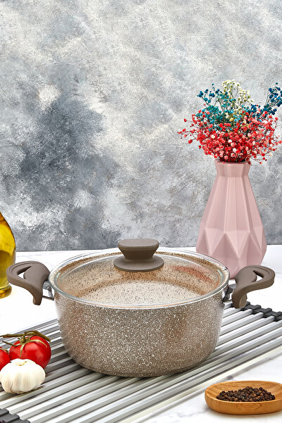 PoloChef Panamera Granite Cookware 24 cm Brown