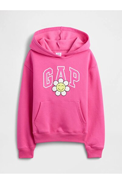 GAP Girl |   Relaxed Logo Hooded Sweatshirt