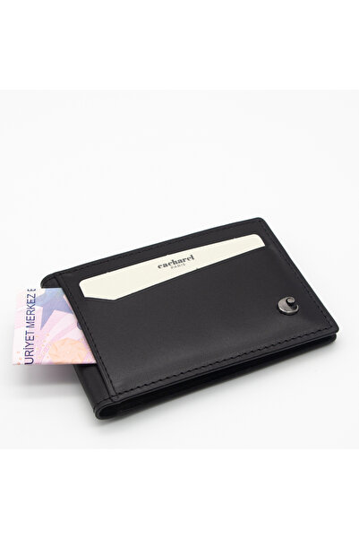 Cacharel Black Analine Leather Credit Card Holder 0336A55