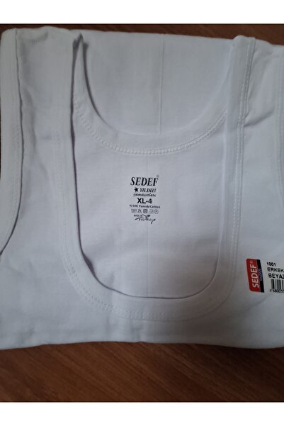 Sedef Ανδρικό εσώρουχο λευκό 6 τεμαχίων μέγεθος XL 4