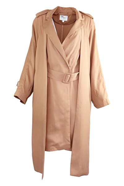 Vero Moda Quinn Caramel Coat - L, Brown, Lyocell 100%