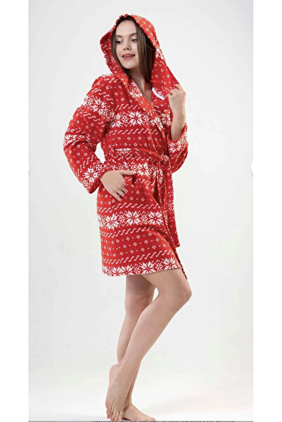 VİENETTA Yılbaşı Temalı Polar Kadın Sabahlık