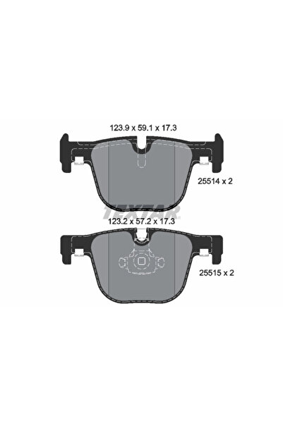 TEXTAR Set Placute Frana Frana Disc Bmw 3/4