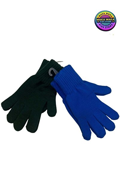 ww waka waka kids store Unisex Children's Knit Gloves Set of 2 – Warm, Flexible Winter Gloves