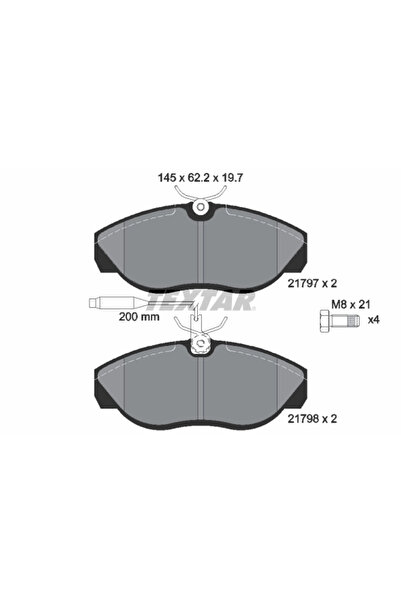 Krieger Brake Pad Set Disc Brake Citroen Jumper 1 Bus/Jumper 1 Body/Jumper 1 ...
