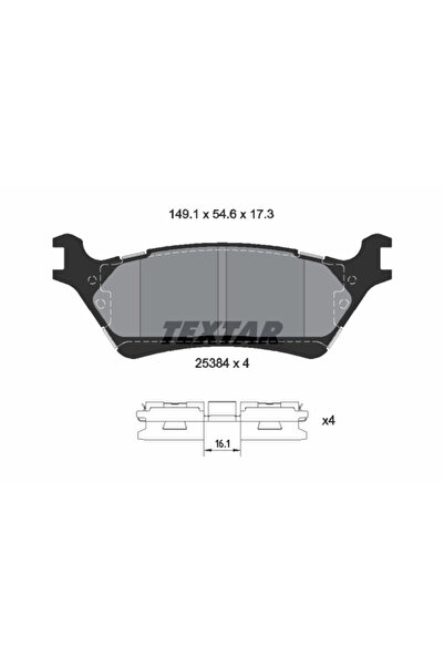 TEXTAR Set Placute Frana Frana Disc Ford Usa F-150