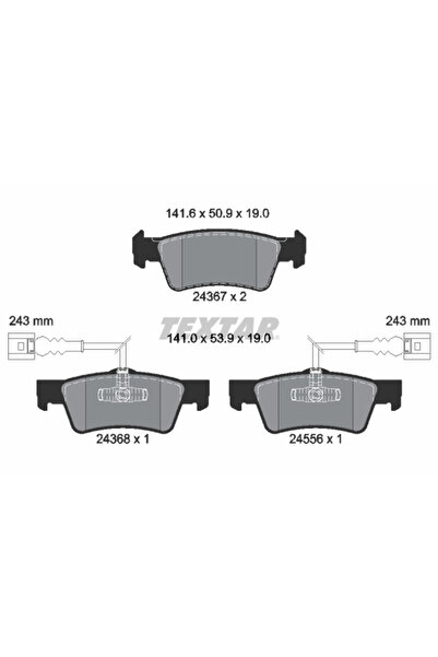 Krieger Set Placute Frana Frana Disc Vw Touareg