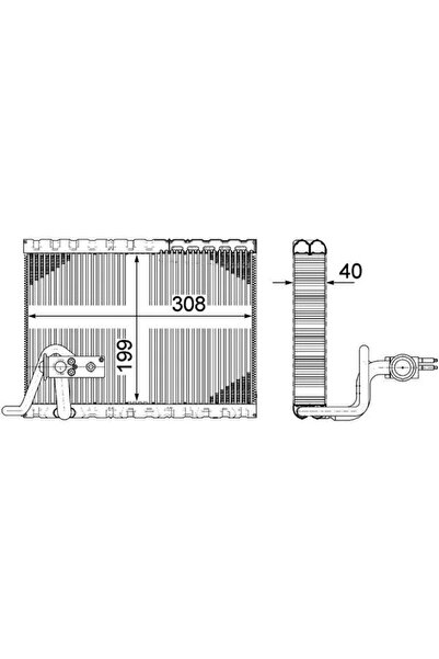 MAHLE Evaporator Aer Conditionat Citroen C4 1/DS5 Ds Ds 5