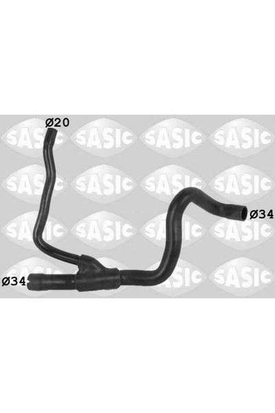 SASIC Radiator Hose Lower Left Opel Astra G/Zafira A Microbus
