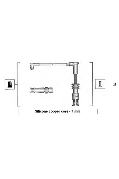 MAGNETI MARELLI Set Cablaj Aprinder Alfa Romeo 147/156/166