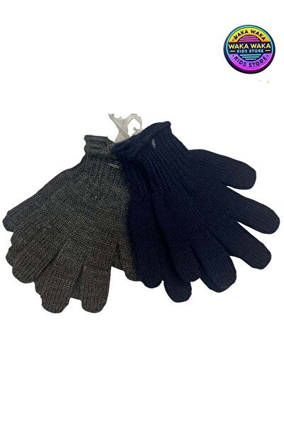 ww waka waka kids store Unisex Children's Knit Gloves Set of 2 – Warm, Flexible Winter Gloves
