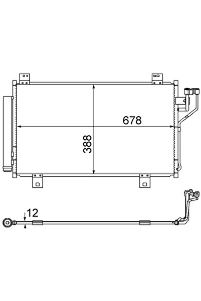 MAHLE Condensator Climatizare Mazda 3/6