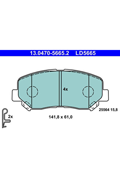 Ate Set Placute Frana Frana Disc Mazda Cx-5 2011-2022