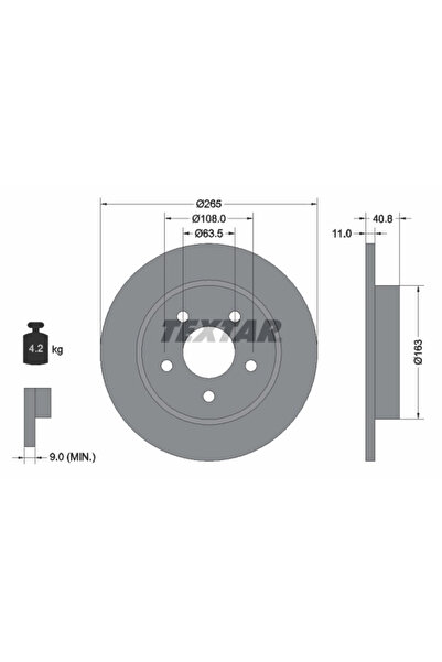 Krieger Disc Frana Ford C-Max/Focus 2 Hongqi Century Star