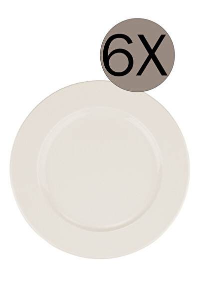 Bonna Porselen Banquet Düz Tabak 25 cm 6'lı Takım BNC25DZ