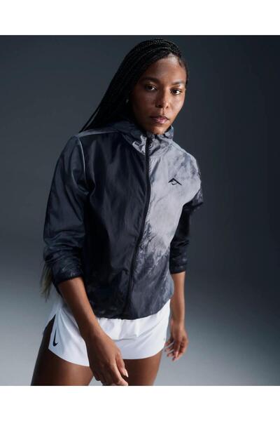 Nike Trail Repel Running Water Repellent Full-zip Hoodie Kadın Su Geçirmez Sp...