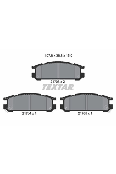 TEXTAR Set Placute Frana Frana Disc Subaru Impreza/Legacy 1/Legacy 2