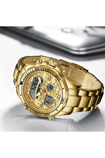 Foxbox Ανδρικό ρολόι Fox Box Casual Fashion Business Elegant Αναλογικό Ψηφιακό Διπλής Ώρας