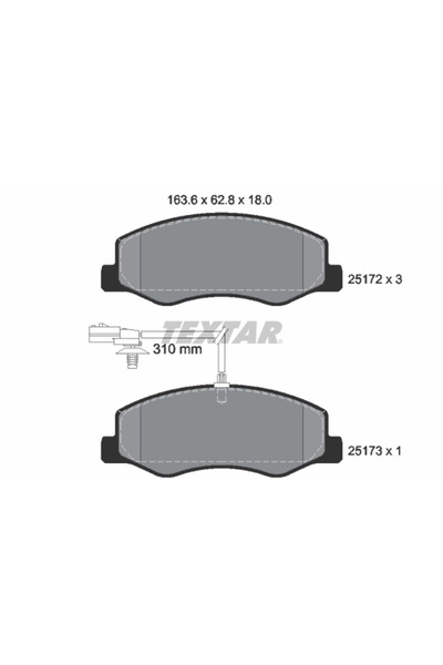 Krieger Set Placute Frana Frana Disc Nissan NV400 Caroserie/NV400 Platou / Sa...