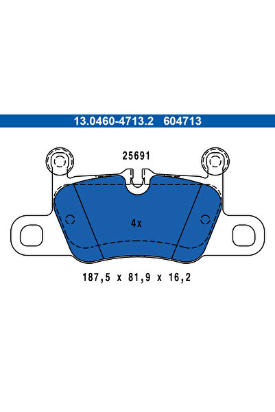 Ate Set Placute Frana Frana Disc Porsche 911