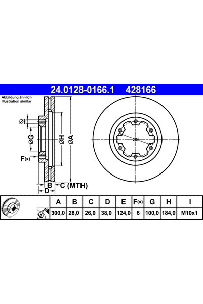 Ate Disc Frana Nissan Navara/Pathfinder 2/Pick Up