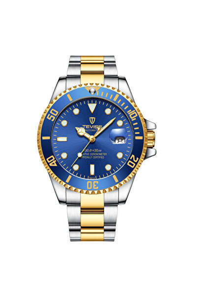 Tevise Ceas de mână bărbătesc Mecanic Automat Lux Elegant Modă Analog Arginti...