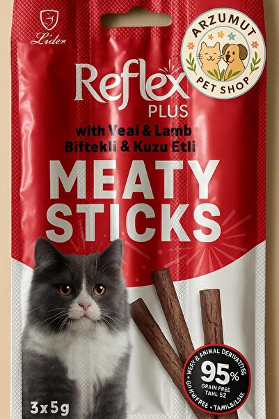 Reflex Plus Kedi Ödül Sticks Biftek & Kuzu 3x5 g