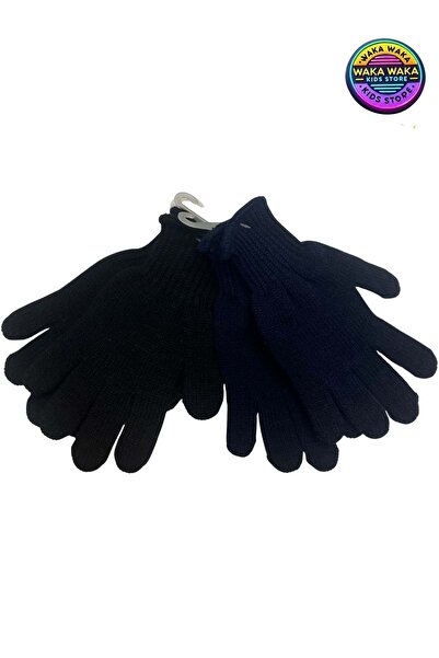 ww waka waka kids store Unisex Children's Knit Gloves Set of 2 – Warm, Flexible Winter Gloves
