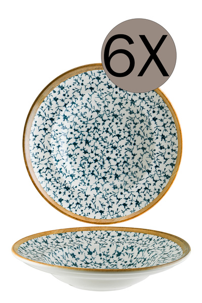 Bonna Porselen Calif Gourmet Çukur Tabak 27 cm 400 cc 6'lı Takım CLFGRM27CK