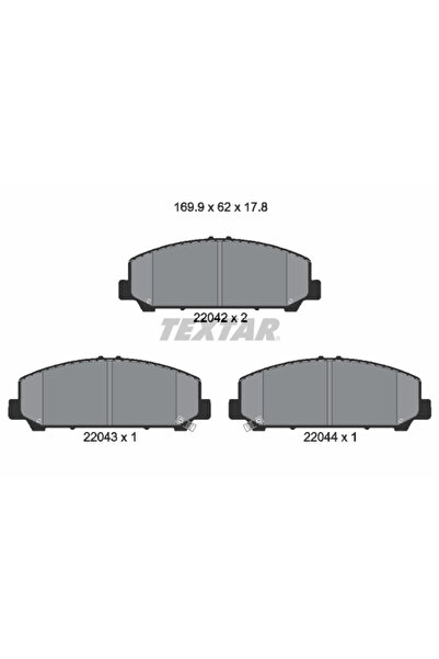 TEXTAR Set Placute Frana Frana Disc Infiniti QX56/QX80 Nissan Armada/Titan