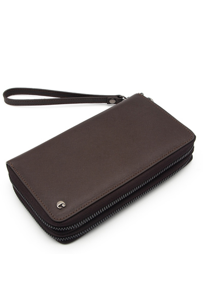 Cacharel Brown Wint Leather Unisex Wallet 3369W18