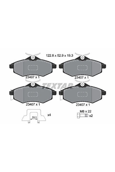 Krieger Set Placute Frana Frana Disc Citroen C2/C3 1