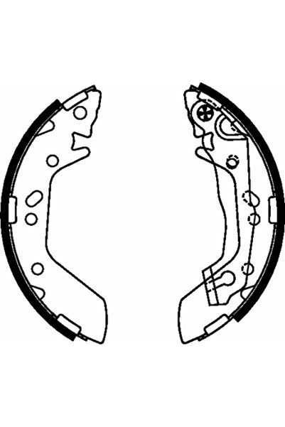TEXTAR Set Saboti Frana Dodge Verna Hyundai Accent 2 1999-2007