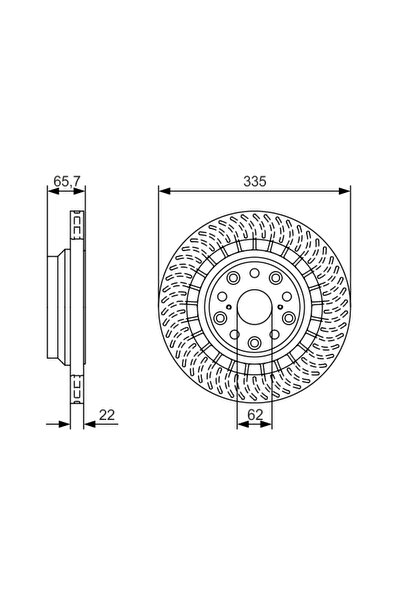 Bosch Disc Frana Lexus Ls