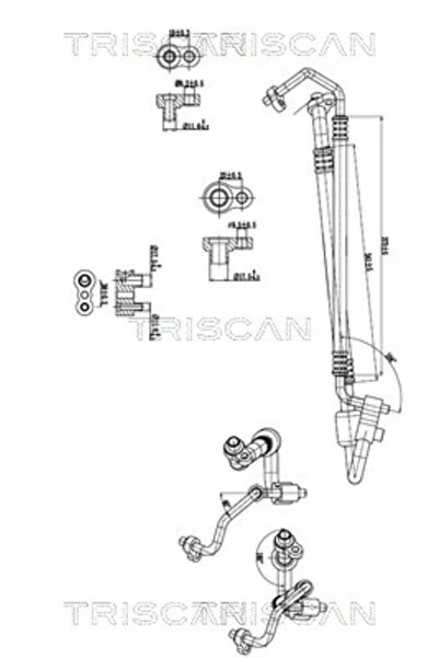 TRISCAN Conducta Presiune Variabila Aer Conditionat Opel Astra J/Zafira Tourer C