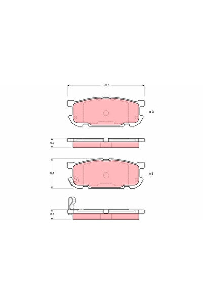 TRW Set Placute Frana Frana Disc Mazda Mx-5 2
