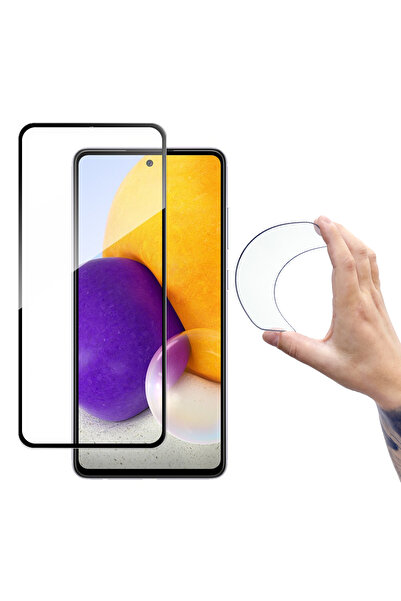 Other Szkło hartowane folia szklana z ramką na Samsung Galaxy A72 4G Full Cover Flexi Nano - czarny